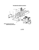 Natural gas burners/manifold parts