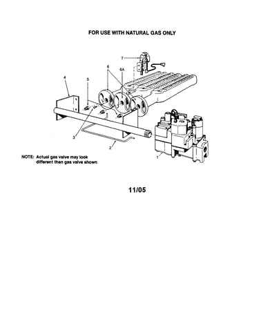 Gas burners/manifold parts
