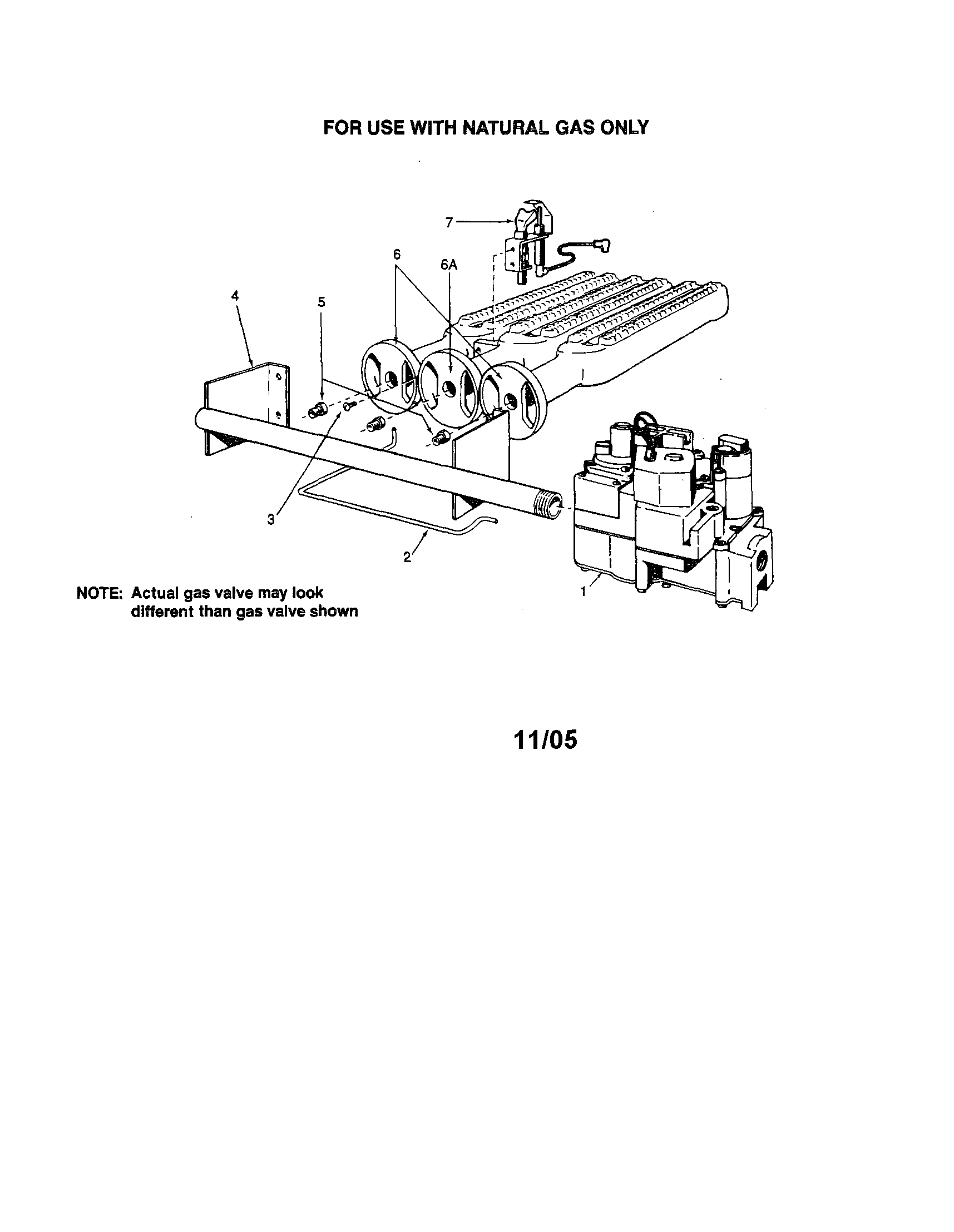 GAS BURNERS/MANIFOLD PARTS