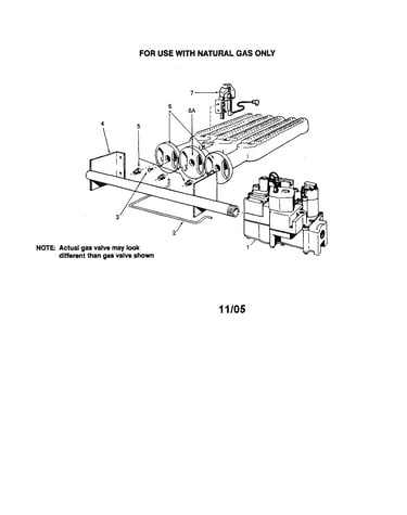 Gas burners/manifold parts