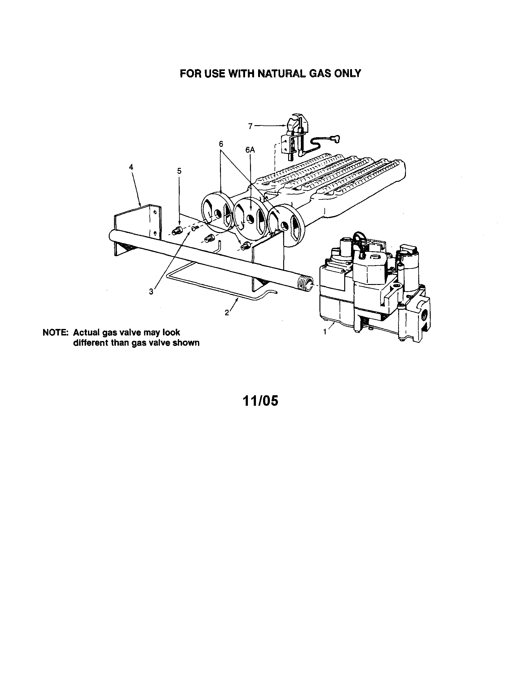 Gas burners/manifold parts