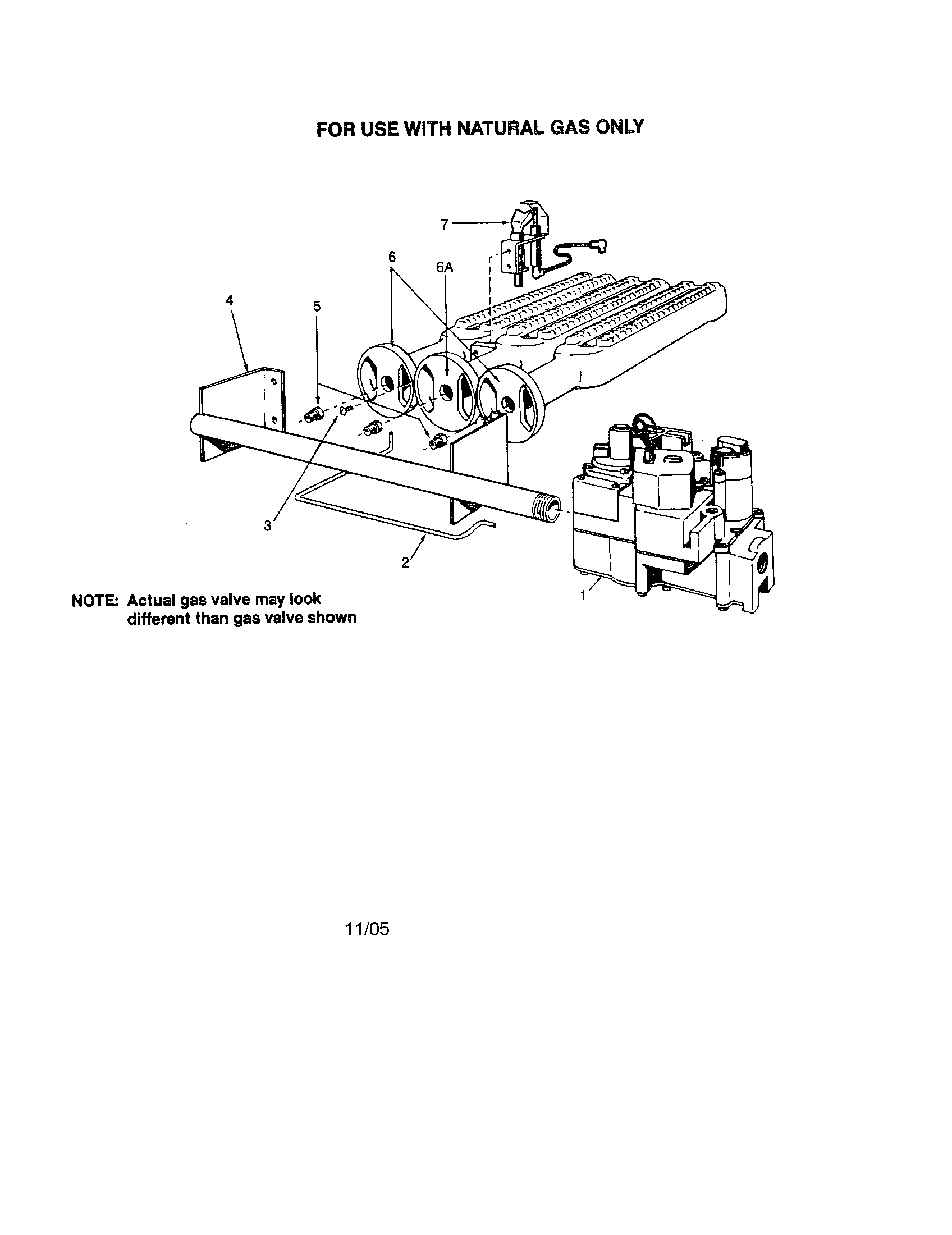 Gas burners/manifold parts