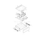 Frigidaire BFES368ES1 top/drawer diagram