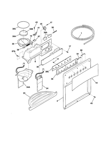 Ice and water dispenser