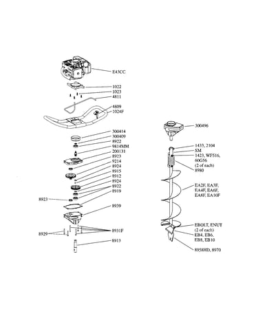 Engine/handlebar/earth auger