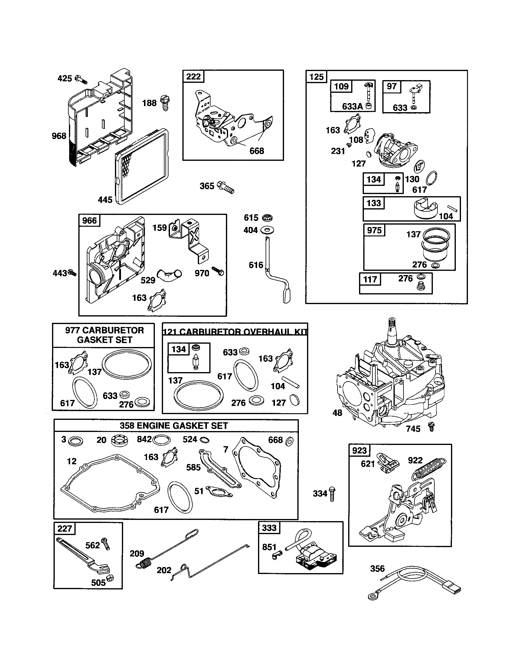 Carburetor/short block