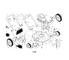 Craftsman 917385340 rotary lawn mower diagram