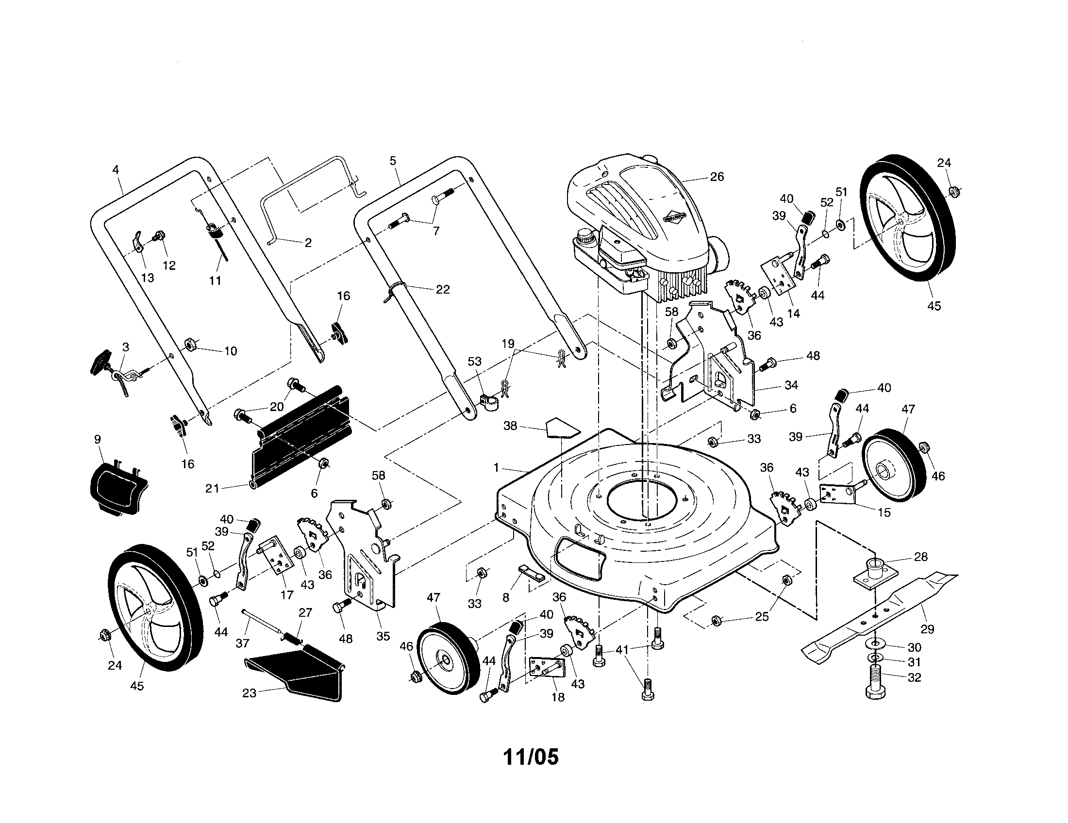 ROTARY LAWN MOWER