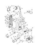 Dust compartment and motor