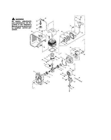 Cylinder/shroud/crankshaft
