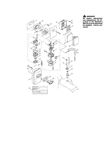 Muffler/carburetor