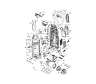 Kenmore 11636922502 dust compartment and motor diagram