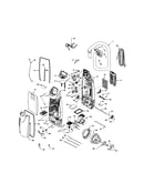 Dust compartment/motor