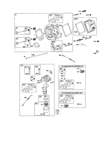 Head-cylinder/carburetor
