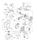 Starter-rewind/flywheel