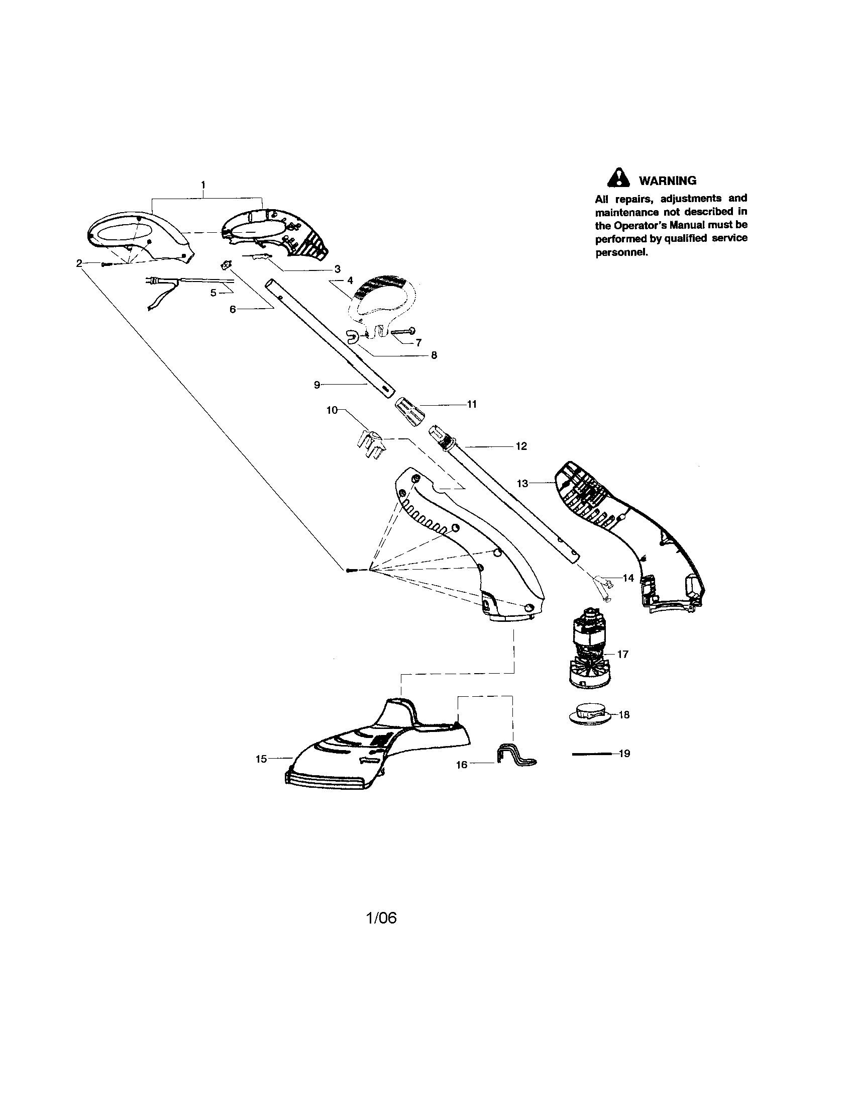 LINE TRIMMER ASSEMBLY