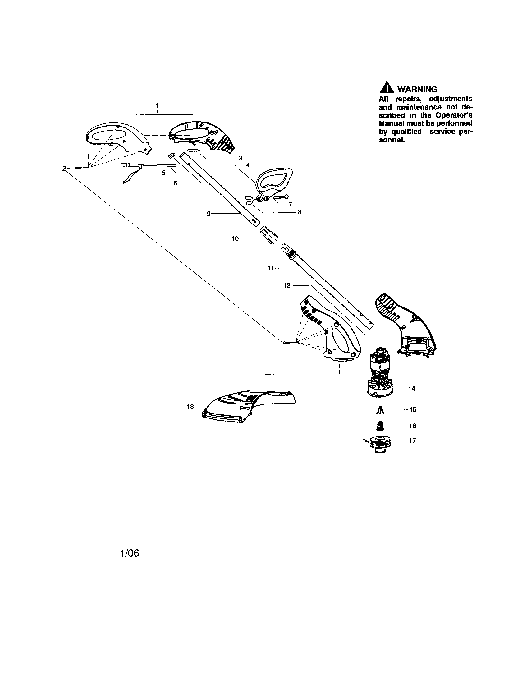 Line trimmer assembly