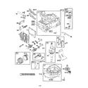 Craftsman 917375500 cylinder/crankshaft/sump-engine diagram