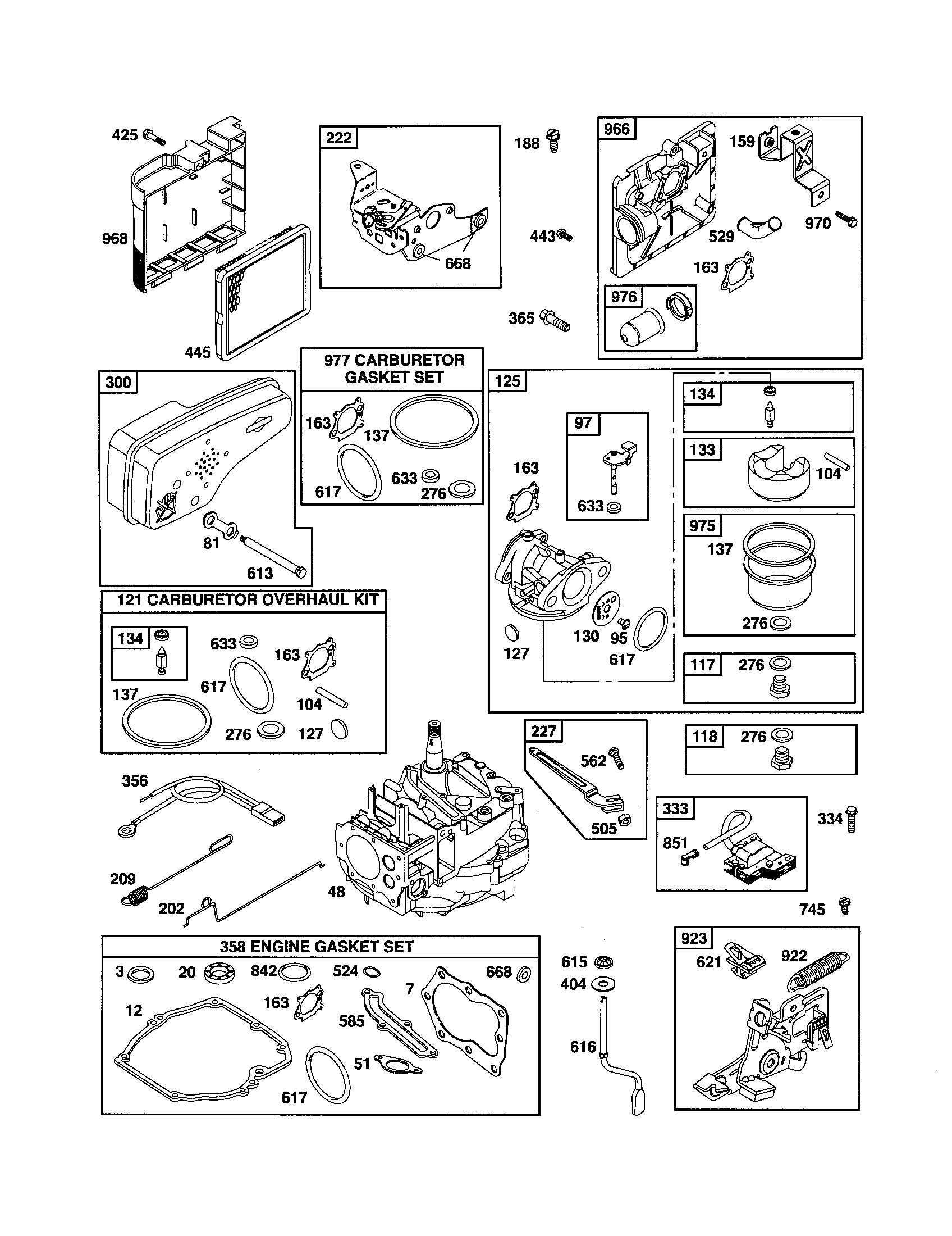 Carburetor/short block