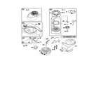 Briggs & Stratton 122K02-0623-E1 rewind starter/blower housing diagram