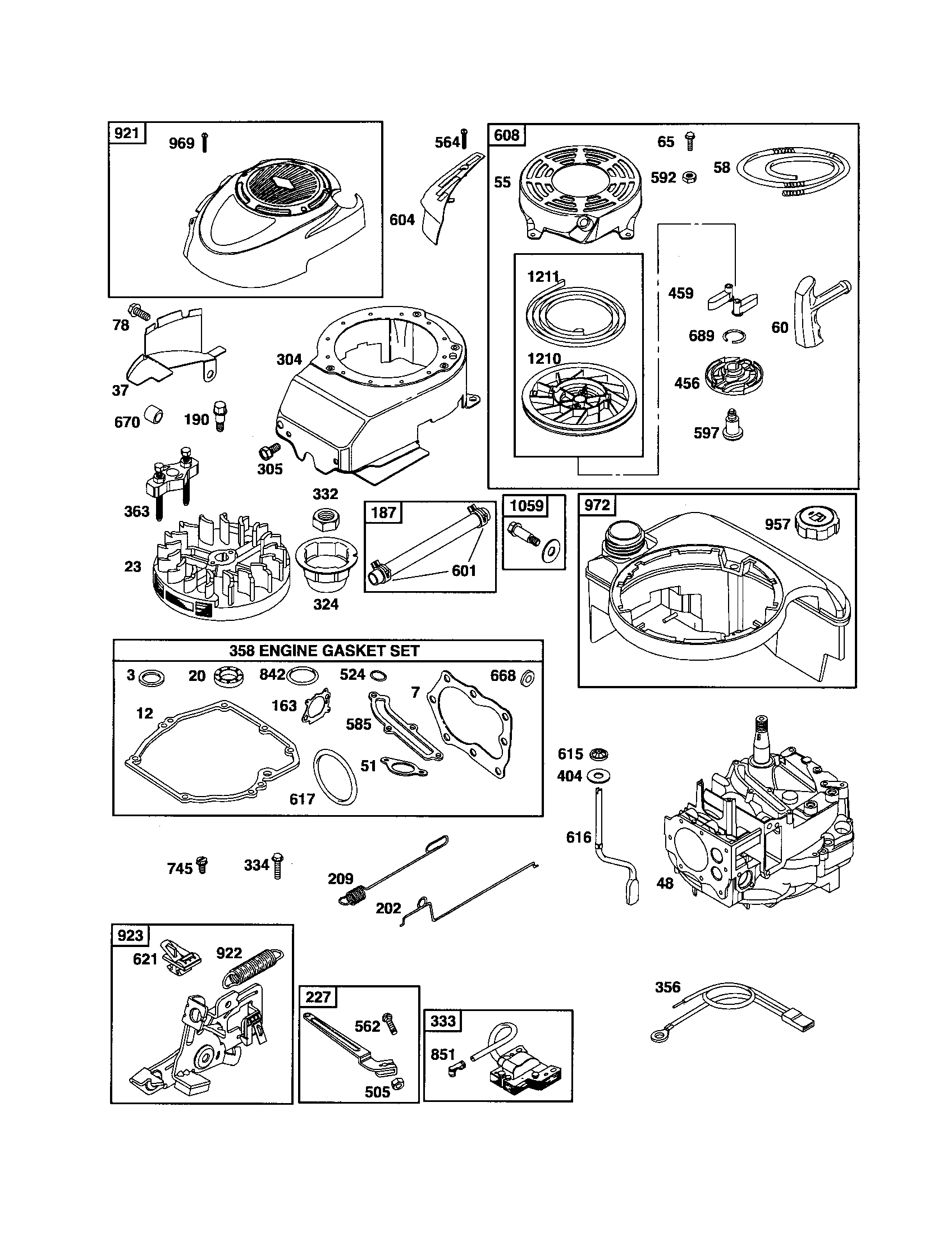 BLOWER HOUSING/REWIND STARTER