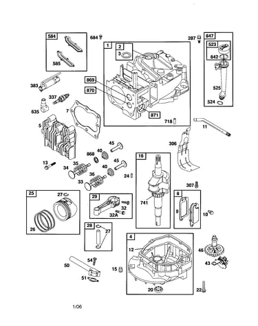 Cylinder/crankshaft/sump-engine
