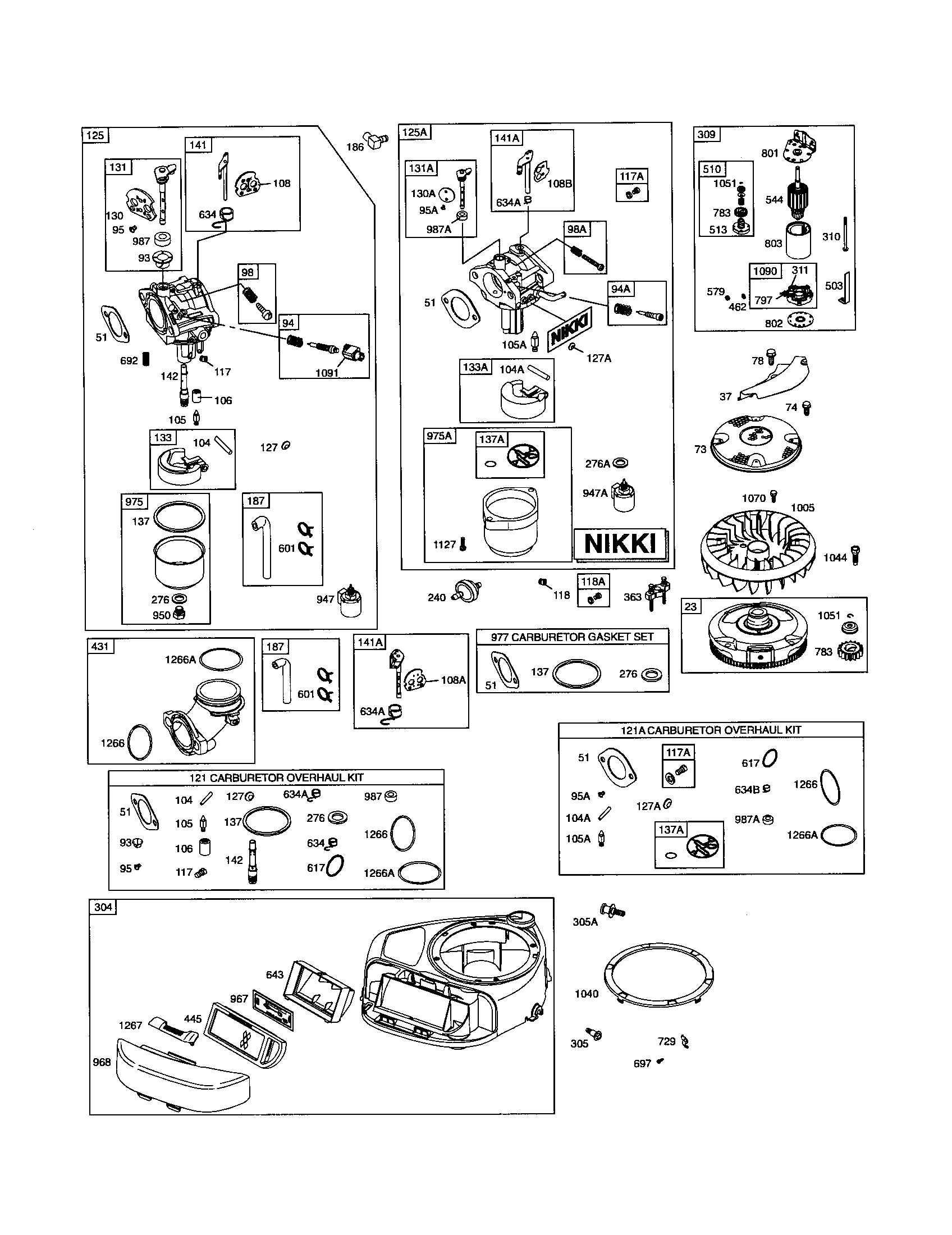 Carburetor/blower-housing