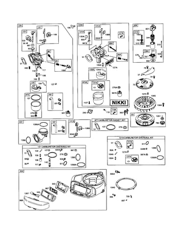 Carburetor/blower-housing