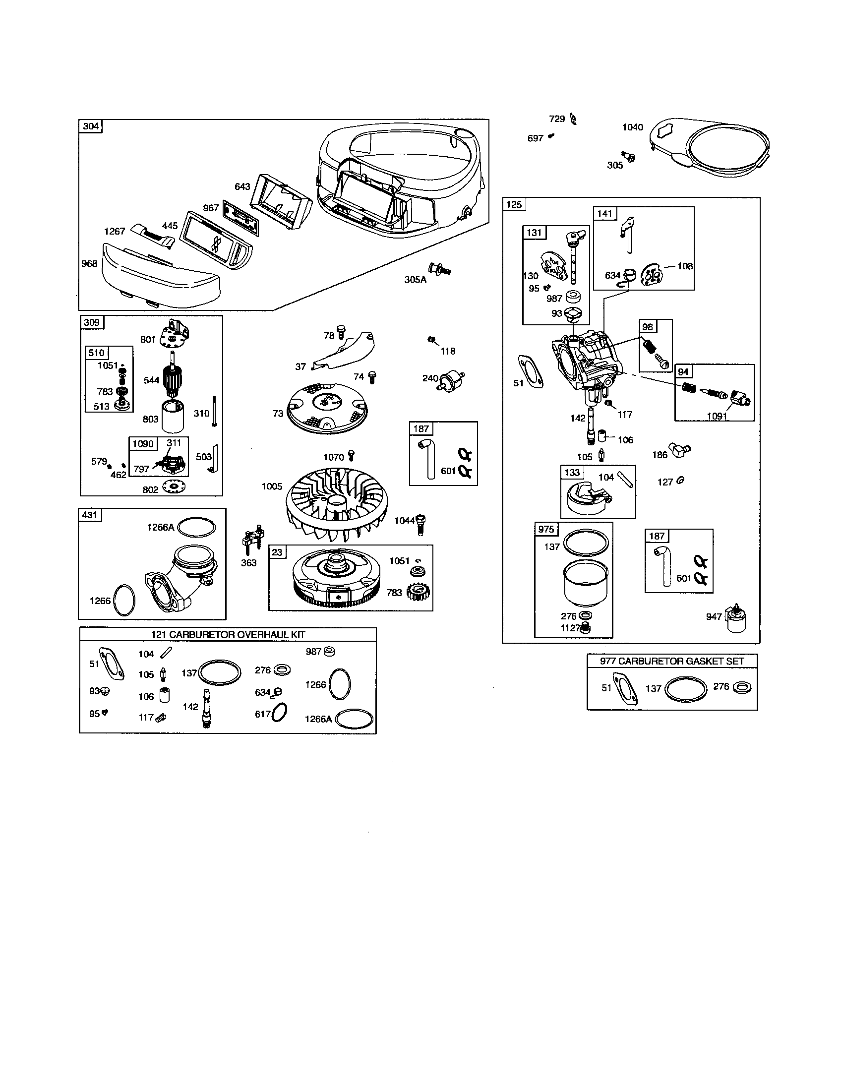 BLOWER-HOUSING/CARBURETOR