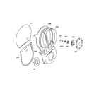 Bosch WTA4400US/01 fan wheel and drum flange diagram