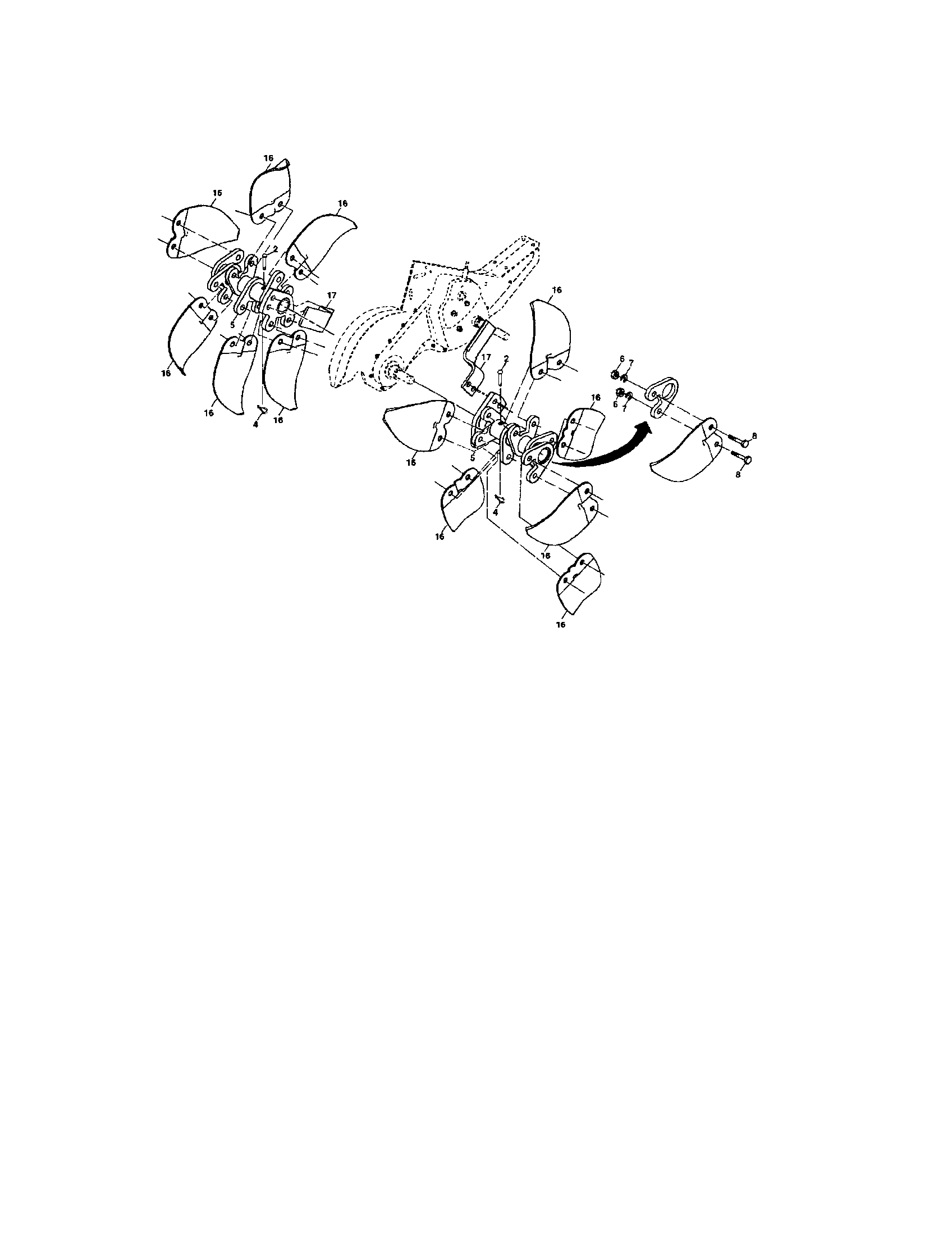 Tine assembly