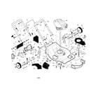 Craftsman 917389892 engine/deck/handle diagram