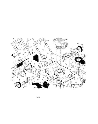 Engine/deck/handle