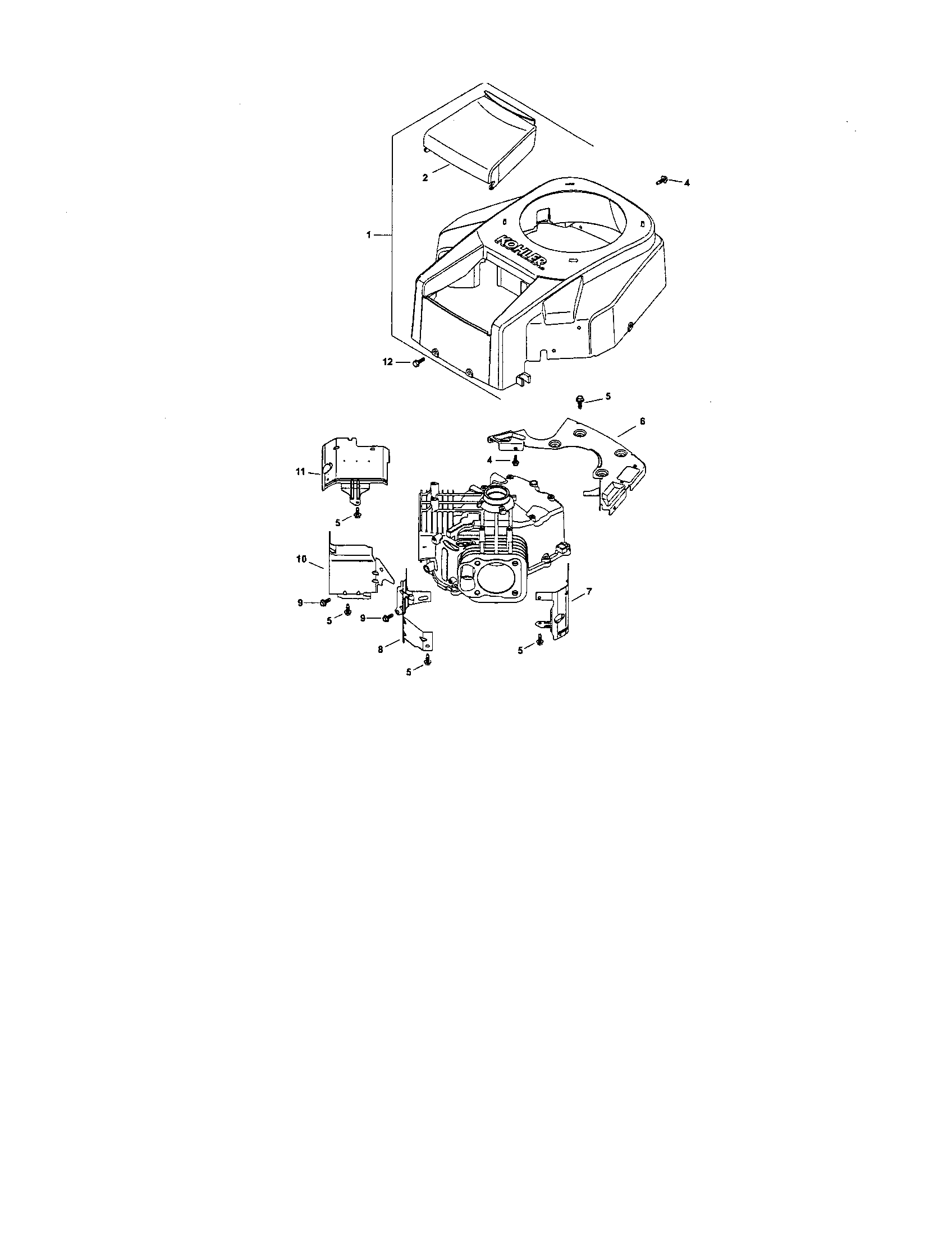 Blower housing and baffles
