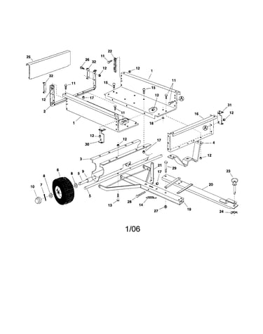 Cart body/axle/wheel