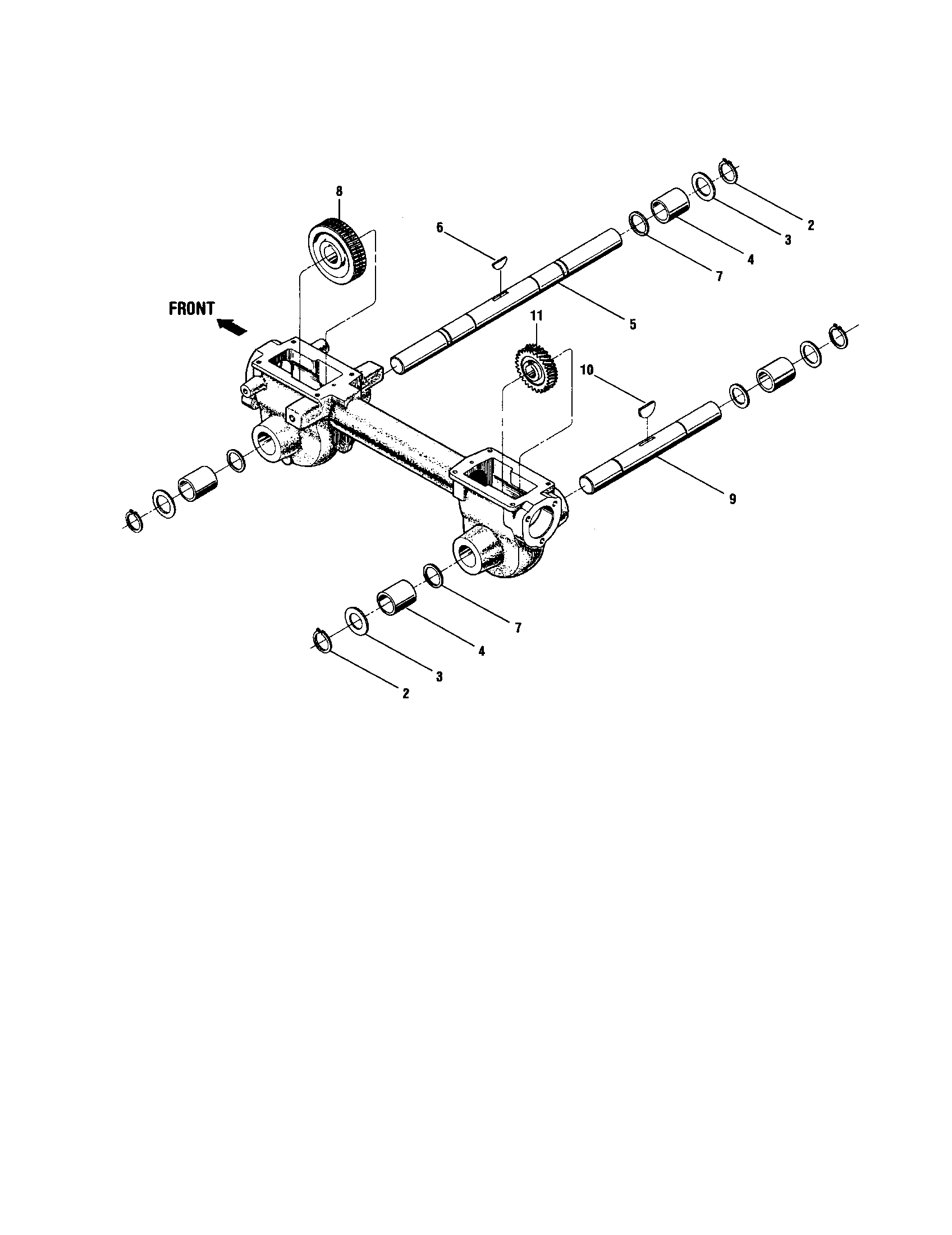 Wheel shaft