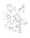Deck/drive control/grass catcher