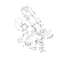 Troybilt 12AV834Q711 deck/drive control/grass catcher diagram