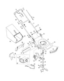 Deck/drive control/grass catcher