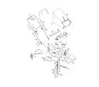 Troybilt 12AV565Q711 deck/drive control/grass catcher diagram