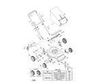 MTD 11A-414E765 rotary mower diagram