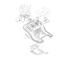 Troybilt 13AN77TG766 fender/seat diagram