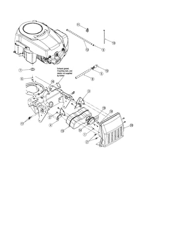 Muffler shield assembly
