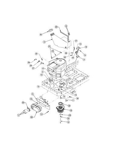 Clutch/fuel tank - model rzt50