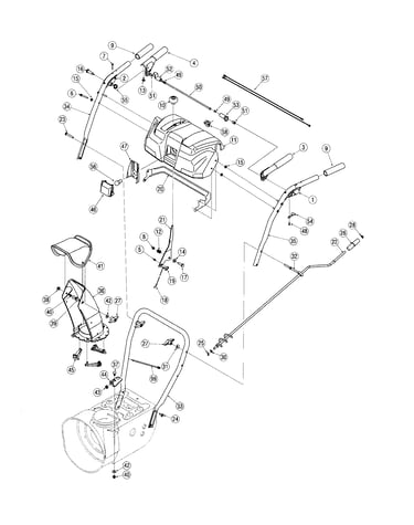 Handle/chute