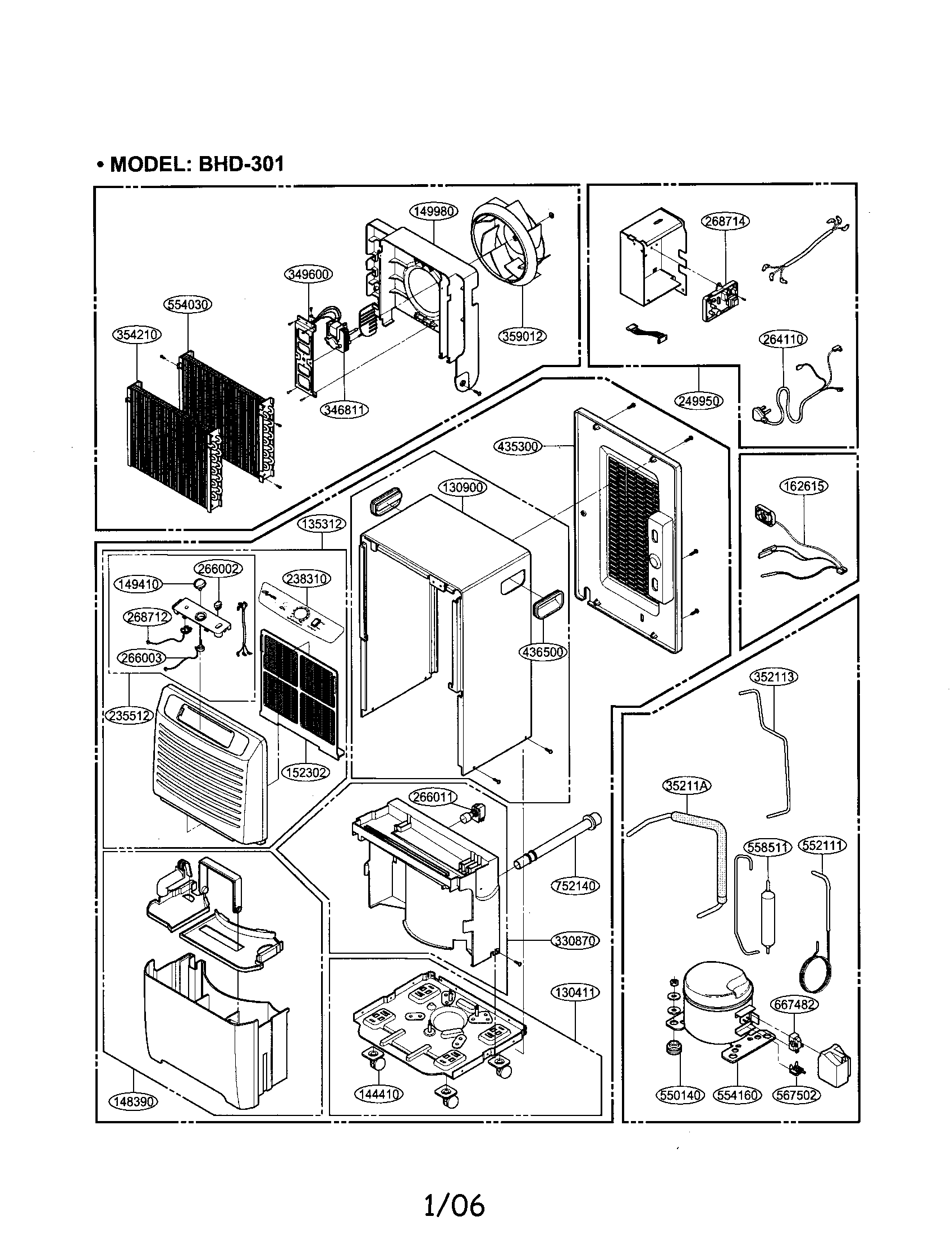 DEHUMIDIFIER - MODEL: BHD-301