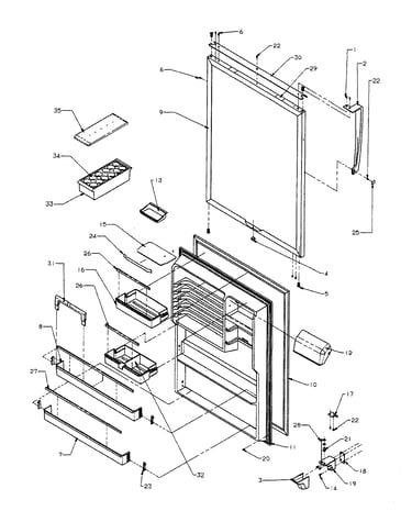 Refrigerator door