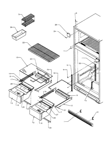 Cabinet shelving