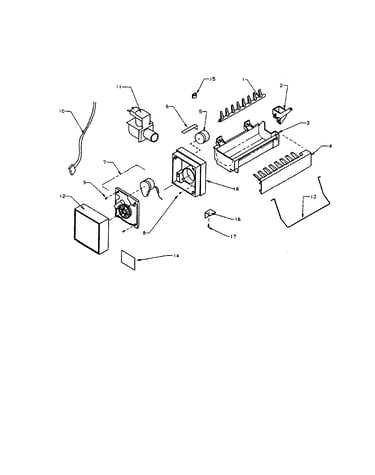 Compact ice maker assy. #d7824702