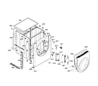 Bosch WTMC632SUS/01 door assembly diagram
